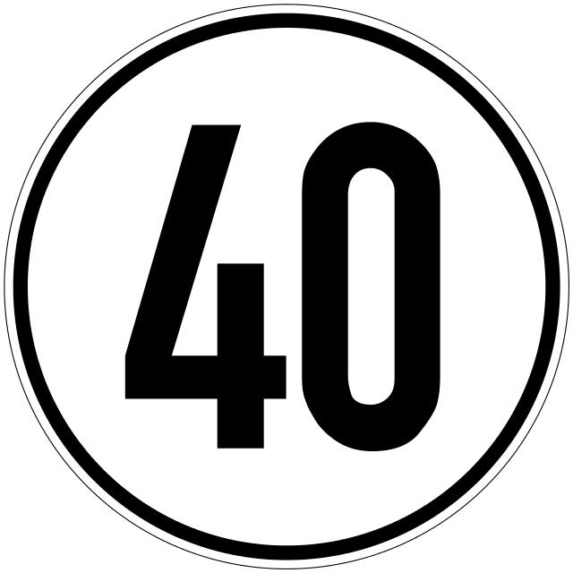 The number 40